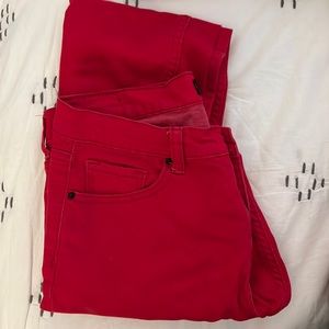 Urban Outfitters BDG midrise twig ankle jeans in red